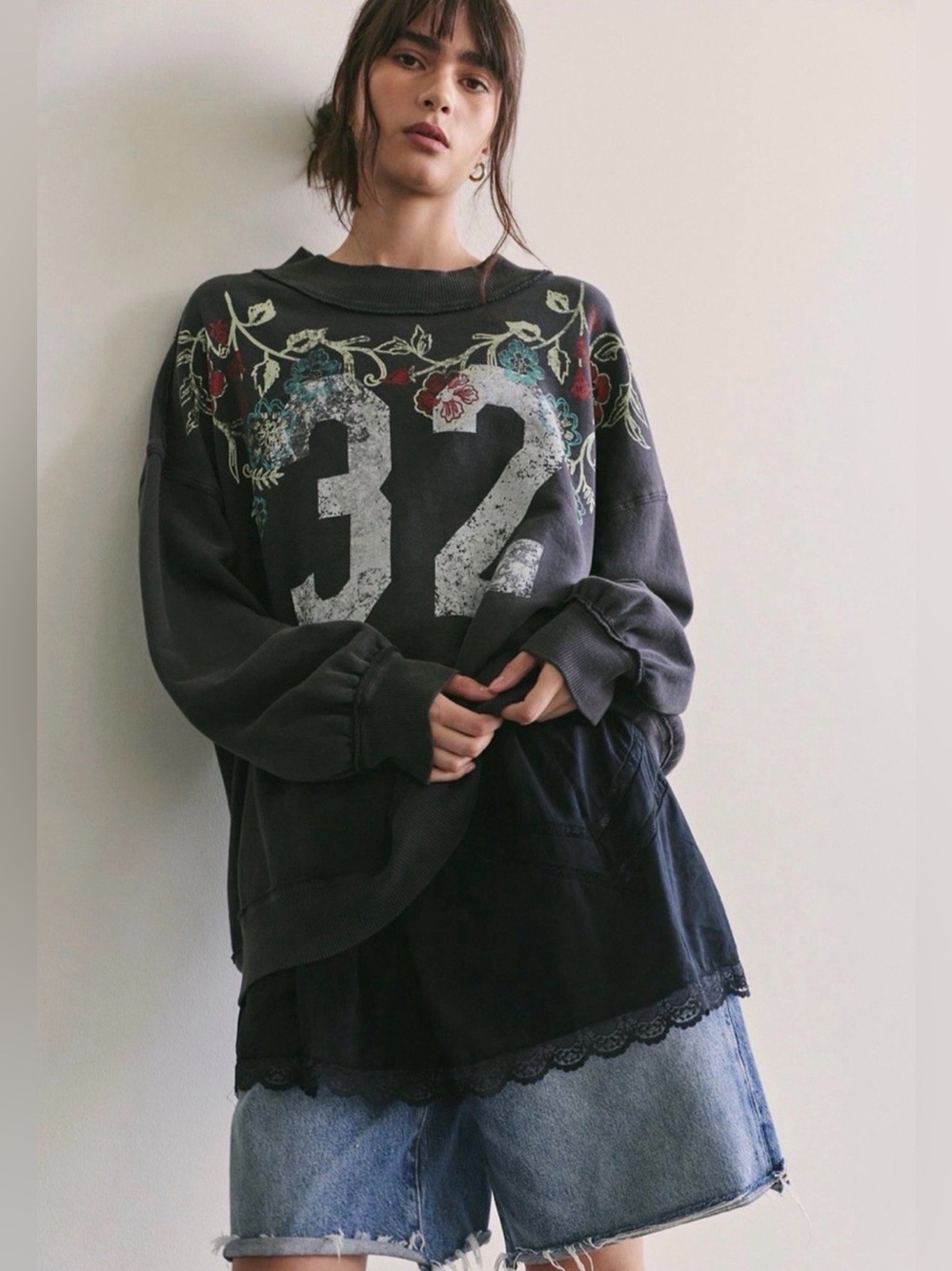 We The Free Palm Spring Turtleneck Graphic Pullover